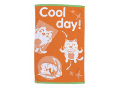 Полотенце дет.Aquarelle ярко-оранжевый/белый Cats Cool Day